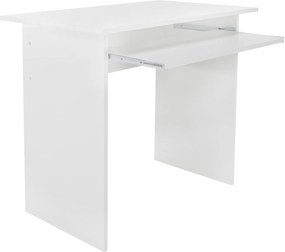 PC asztal, fehér, VERNER NEW