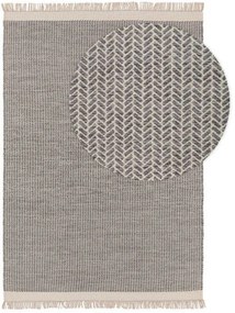 Gyapjúszőnyeg Kim Grey 15x15 cm minta