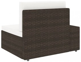 vidaXL 9 részes barna polyrattan kerti ülőgarnitúra