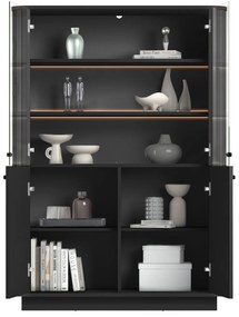 Vesper vitrin - fekete / fekete fogantyúk