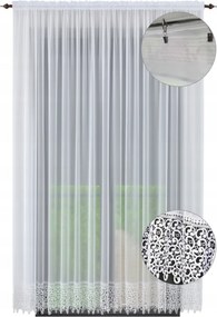 Kész függöny csipkével, erkélyajtóra, 250x200 cm, sima függönyök guipure csipkével a nappaliba