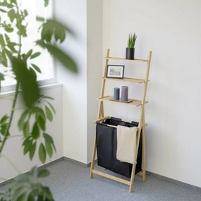 Wenko Létrapolos polc Ecori szennyestartóval, 152 x 35 x 57 cm