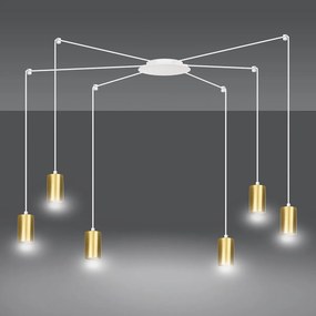 Emibig modern függeszték traker fehér arany emi527/6