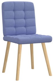 vidaXL étkezőszékek 2 db Jeans kék szövet