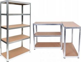 Álló polc, fém, 180X90X40, 175 kg / polc