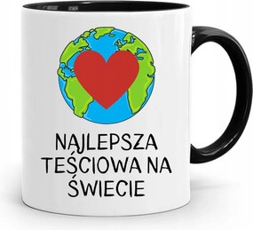 Fekete Bögre Anyósnak A Világ Legjobbja fényképes nyomattal