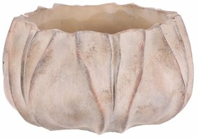 Beton virágtartó M, bézs szürke, 25 x 14 cm, 25 cm