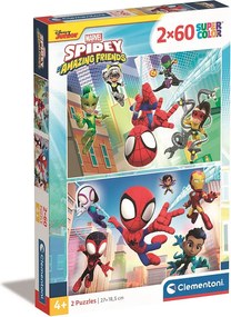 Pókember Spidey 2x60 db-os puzzle Clementoni