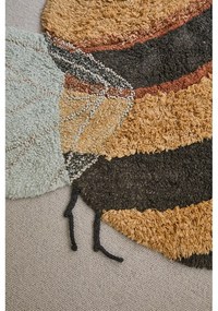 Sárga mosható kézi szövésű pamut gyerek szőnyeg 115x150 cm Bee – Lorena Canals
