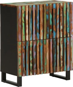vidaXL tömör akácfa tálalószekrény 60 x 34 x 75 cm