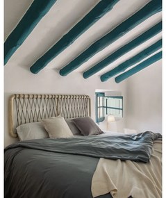 Szürke-natúr színű cédrusfa ágytámla 165x60 cm Aberash – Kave Home