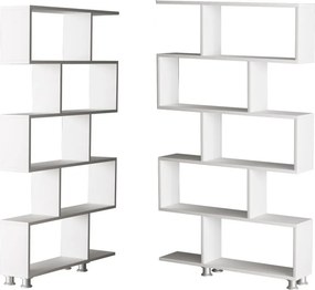 Nilüfer könyvespolc, fehér, 90 cm