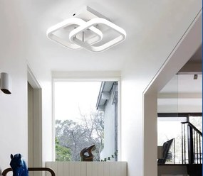 DOMENOLED 306 KWADRAT Modern LED Mennyezeti Lámpa Fehér LED IP20