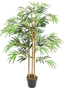 vidaXL zöld mű bambuszfa 730 levéllel 120 cm