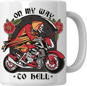 Bögre On My Way To Hell Ajándék Autó-rajongóknak 18-99