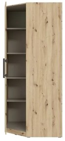 Sarok gardróbszekrény MARO 94x213 cm artisan tölgy