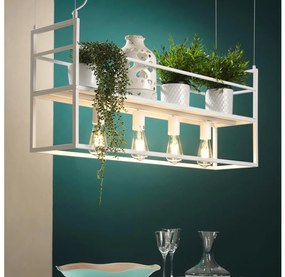 ONLI - Csillár zsinóron polccal JEFFER 4xE27/22W/230V fehér