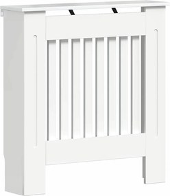 vidaXL Radiátor fedezék Magas Fényű Fehér 78 x 19 x 81,5 cm Faanyag