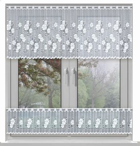 Mg Irigység karnis fehér 25474 300x60cm+300x30cm Szett