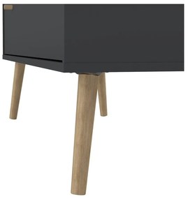 Antracitszürke alacsony komód 99x82 cm Bodo – Tvilum