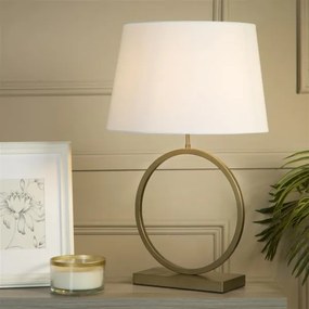 Searchlight EU93102WH - Asztali lámpa ELEGANT 1xE27/60W/230V fehér