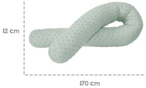 Zöld szoptatós párna Lil Planet – Roba