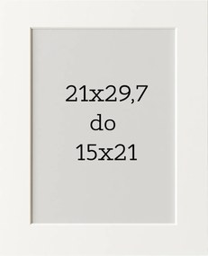 Passe-partout 21x29,7 A4 képkeret 15x21 fehér