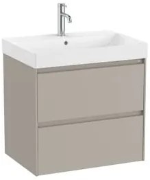 Fürdőszobaszekrény mosdóval Roca Ona 65x64,5x46 cm homokos mat ONA652ZPM