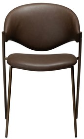 Sötétbarna bőrutánzat étkezőszék Zone – DAN-FORM Denmark