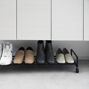 Fekete fém cipőtartó állvány 83,5x14,5x27,5 cm Tower – YAMAZAKI