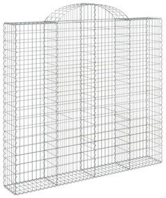 6 db íves horganyzott vas gabion kosár 200x50x180/200 cm