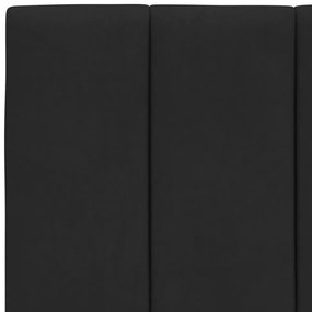 fekete bársony fejtámla párna 100 cm