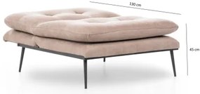 SPEAKY kihúzható fotel barna