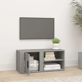 szürke sonoma színű szerelt fa TV-szekrény 80x31,5x36 cm