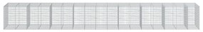 horganyzott vas gabion kosár fedéllel 950 x 100 x 100 cm