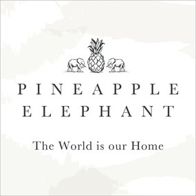Sötétkék pamut takaró 150x200 cm Jaipur Chunky Waffle – Pineapple Elephant
