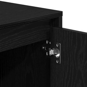 TV Szekrény Fekete Tölgy 102x37,5x52,5 cm Mérnöki Fa