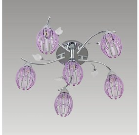 Prezent 61212 - Spotlámpa EZZO 6xG9/33W/230V lila