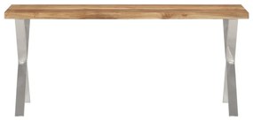 tömör akácfa pad természetes éllel 105 cm