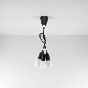 Csillár zsinóron DIEGO 3xE27/60W/230V