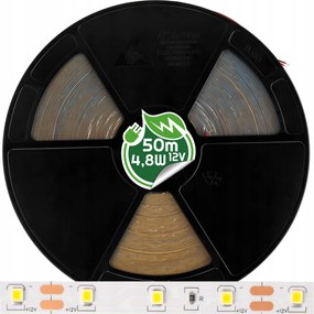 Led szalag 4,8W/1m 12V tekercs 50m 240W Smd 2835 Bútorvilágításhoz 3 szín
