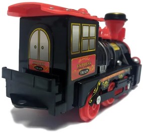 Star Toys Mozdony Fekete-piros Fény Hang (829-7)