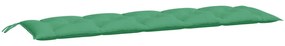 2 db zöld oxford szövet kerti padpárna 180 x 50 x 7 cm