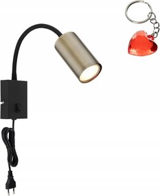 Fali lámpa modern kapcsolóval GU10 25W Robby 57911WM Globo Ajándék