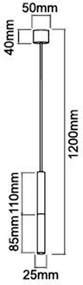 Orlicki Design SLIMI OR80834 Függőlámpa 1x3,5W/G9