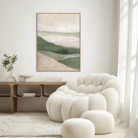 Kézzel festett kép 90x120 cm Green Field – Malerifabrikken