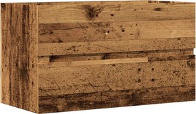 vidaXL antik fa színű szerelt fa mosdószekrény 90 x 38,5 x 45 cm