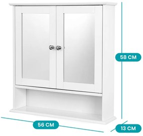 Fürdőszoba szekrény, falra szerelhető