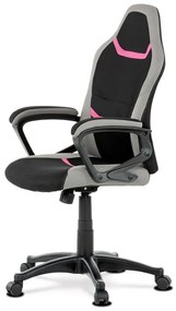 Gamer Irodai Forgószék Fekete Szövet Kárpittal, Rózsaszín Dekorral. KA-L611 BLUE