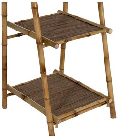 Natúr színű bambusz polcos állvány 48x152x50 cm Manali – Ixia